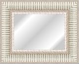 24x30 / 24 x 30 Mirror Frame White Fluted Panel .. 3.75 wide