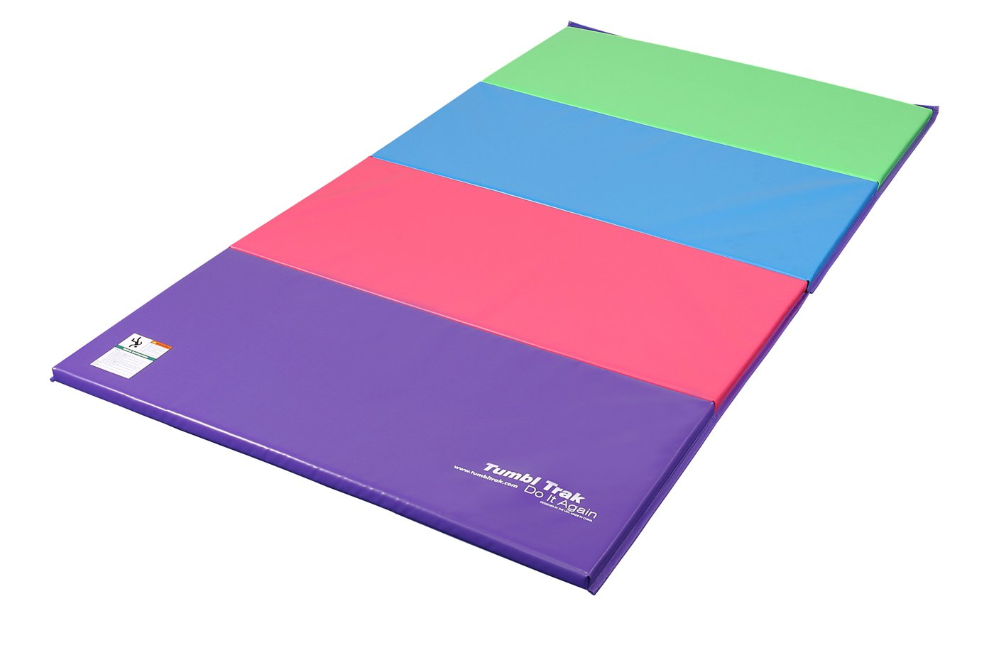 Tumbl Trak Folding Gymnastics Mat 4ft x 8ft Bright Pastel eBay