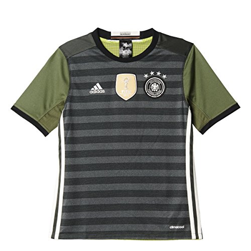 adidas Kinder Trikot DFB Away Jersey Youth, dark grey heather/off white/base green s15, 164, AA0114