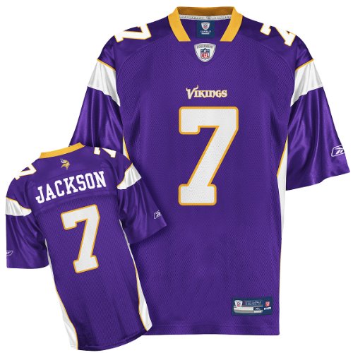 Reebok Minnesota Vikings Tarvaris Jackson Replica Jersey Large