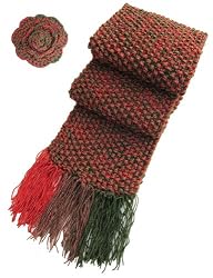 Handmade Scarf - Holidays Cinnamon (100% Knitted By Hand)