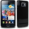 CNL HIGH GLOSS BLACK HYDRO GEL CASE WITH TIGERBOX SCREEN PROTECTOR FOR SAMSUNG GALAXY S2 / SII i9100 MOBILE PHONE