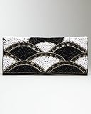 bebe Matte Sequin Beaded Clutch