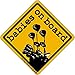 birth.golf.death. Premium Golf Sticker Decal Thick Vinyl UV Laminate for Car Truck Cart Case - Babies on Board - Black & Yellow