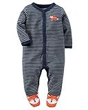 カーターズ Carter's カバーオール 前開き 長袖 足つき Cotton Snap-Up Sleep & Play 3M (55-61cm) [並行輸入品]