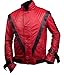Flesh & Hide F&H Men's Red and Black Thriller Jacket