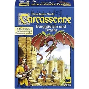 Schmidt Spiele 48145 - Carcassonne, Burgfr�ulein und Drache, 3. Erweiterung