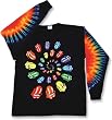 The Rolling Stones "Rainbow Tongue" Tie-Dye Long Sleeve T-Shirt