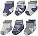 Carter's Baby Boys' Newborn Heather Terry Ribbed Socks (Pack of 6)