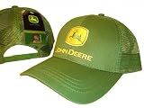 Green & Yellow Mesh John Deere Adjustable Baseball Cap Hat