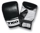 TKO 501DMG-BW Leather Mesh Bag Gloves Black White OSFA