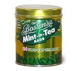 Boston Tea Boston's Original Mint-in-Tea Flavored Black Tea, 24-Count Tea Bags (Pack of 4)