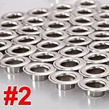 Heavy Duty Useful 3/8" #2 Nickel Grommets and Washers 1000 Package Ideal For Making Posters Ta