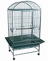 Brand New Parrot Bird Wrought Iron Cage Dome-Top w/ Parrot Toys 32x23x66-WI32HGNR - PT