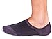 Bambu Men's Premium Bamboo No Show Socks 4 pairs - Non Slip & No Holes