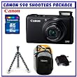 Canon PowerShot S90 Digital Camera [3635B001] + Transcend 16GB Memory Card + Joby Mini Gorillapod + Digital Camera Case + 220-240 Volt Power Plug Adapter
