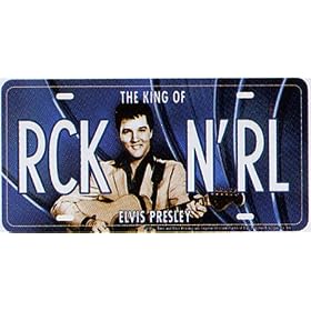Elvis Presley License Plate King of RCK N RL
