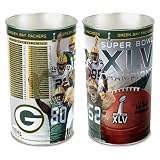 NFL Green Bay Packers Super Bowl Champs Wastebasket
