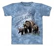 Grizzly Family T-shirt 100% Cotton Short Sleeve Shirt in Adult Sizes