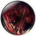 White Dot Scarlet/Gold/Black Bowling Ball (8lbs)