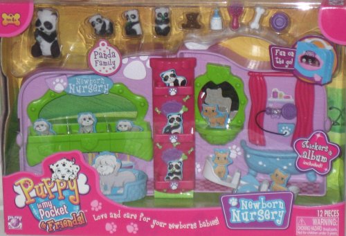 Puppy In My Pocket & Friends Panda Newborn Nursery