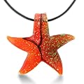 73% off Red Murano Glass Starfish Pendant