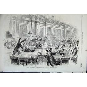 1861 Interior Scene Hall Representatives Washington