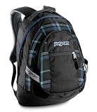 JanSport Trinity Backpack (Black/Blue Streak Perry Plaid)