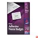 Avery Self-Adhesive White 2-1/3 x 3 3/8 Inch Removable Name Badge Labels 400 Count (5395)