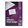 Avery Self-Adhesive White 2-1/3 x 3 3/8 Inch Removable Name Badge Labels 400 Count (5395)