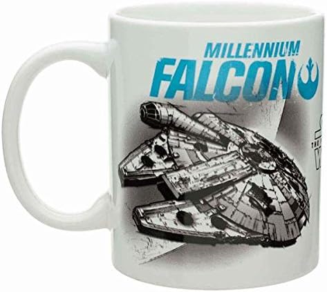 StarWars TIE Fighter and Millennium Falcon Coffee Mug