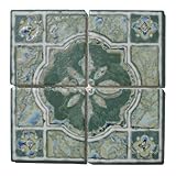 デザインタイル ワンポイント レトロ グリーンＢ