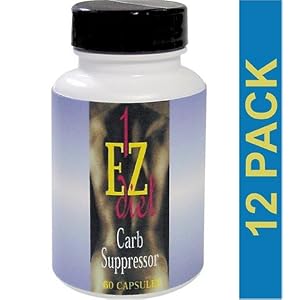 Carb Suppressor, 1-EZ Diet, Maximum International, 60 Tablets, 12 bottles