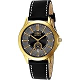 Invicta Mens II Collection ExtraThin Black Leather Watch #3427 by Invicta
