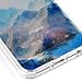 Iphone SE 5 5s Case Heavy Duty TPU Bumper Semi Transparent Back Cover Snowy Mountain