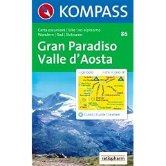 Gran Paradiso, Valle d' Aosta: Carta escursioni / bike / sci alpinismo. Wandern / Rad / Skitouren. 1:50.000