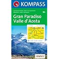 Gran Paradiso, Valle d' Aosta: Carta escursioni / bike / sci alpinismo. Wandern / Rad / Skitouren. 1:50.000