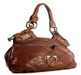 Salvatore Ferragamo Brown Leather Handbag