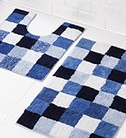 Colour Block Cube Bath & Pedestal Mats
