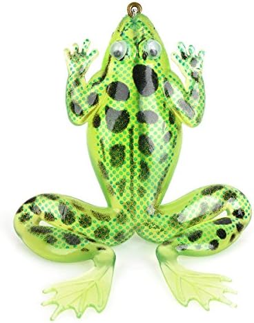 Lidor® Soft Lifelike PVC Rubber Frog Style Fishing Bait - Green