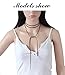 Suyi 6 PCS Fashion Simple Black Velvet Lace Pendant Choker and Stretch Gothic Tattoo Elastic Retro Necklace 6 PCS