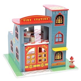 Le Toy Van Fire Station Set
