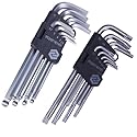 18tlg. Stiftschlüssel-Set, Torx und Inbus