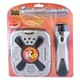 Emergency Flashlight, AM/FM and Weather Band Radio, Compass and Thermometer, with Crank Generator (No Batteries Required)
