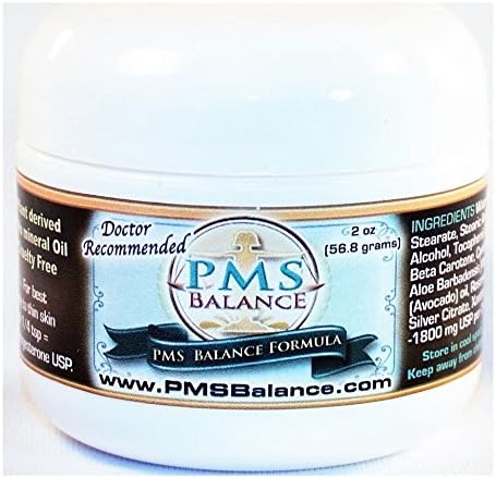 PMS Balance Progesterone Cream - 2oz Jar - Help for PMS Related Moodiness, Cramps, and Headaches