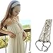 FOONEE Vintage Sweet Lace Flower Pearl Wide Elastic Headband Bridal Headpiece,Black