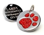 Personalised Engraved 25mm Glitter Re...