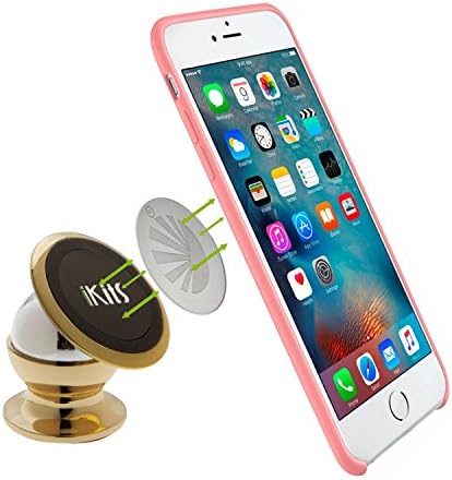 Cellphone Holder, iKits Universal Magnetic Car Mount Holder Smart Phone Cradle for iPhone 6S Plus, 6S, 6, 6 Plus, Car Phone Holder for Samsung S6 S5, Galaxy Note 4, 3 Nexus 5X/6P, LG G5, and More