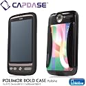 CAPDASE SoftBank X06HT / HTC Desire Polimor Bold Protective Case with Screen Protector, Polish Black 「ソフトバンク X06HT / HTC デザイア専用 カードホルダー付きハードケース」ポリマー・ボールド・プロテクティブ ケース (液晶保護シート 付き) ポリッシュ・ブラック PMHCA8181-B111