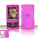 TRANSPARENT HOT PINK SNAP-ON COVER HARD CASE PHONE PROTECTOR for T-MOBILE HTC SHADOW
